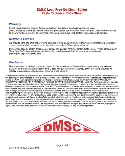 Lead Free Solder Paste