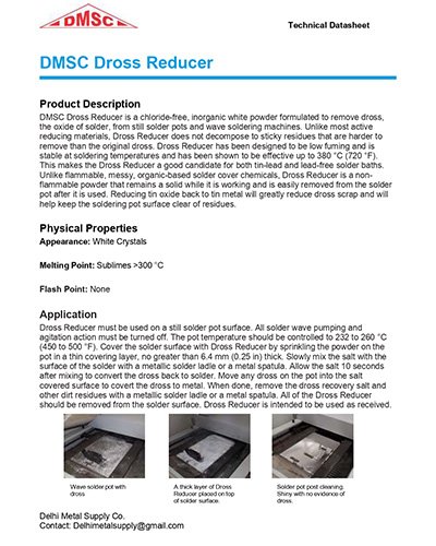 Dross Reducer Datasheet